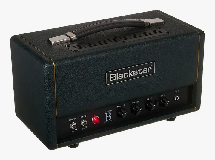 Blackstar TV-10 B EL34, logo e finiture del pannello frontale