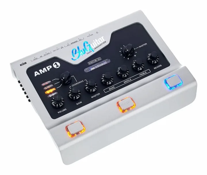 BluGuitar Amp1 Mercury Edition, vista dall'alto della testata