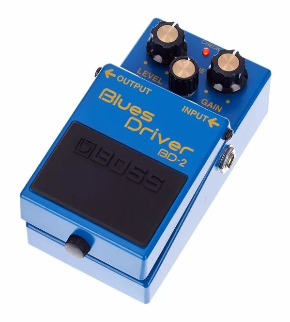 Boss BD-2 Overdrive fotografato frontalmente