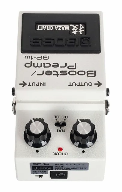 Boss BP-1W Booster/Preamp, led e interruttore a pedale