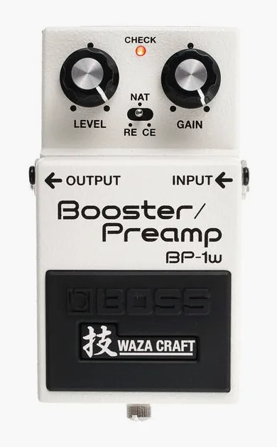 Boss BP-1W Booster/Preamp, footswitch in primo piano