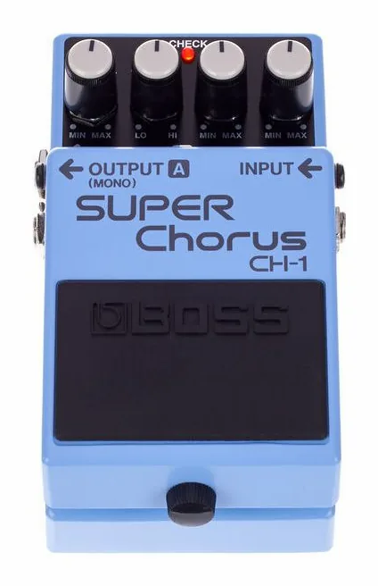 Boss CH-1 Chorus, connettori sul retro dell'unita