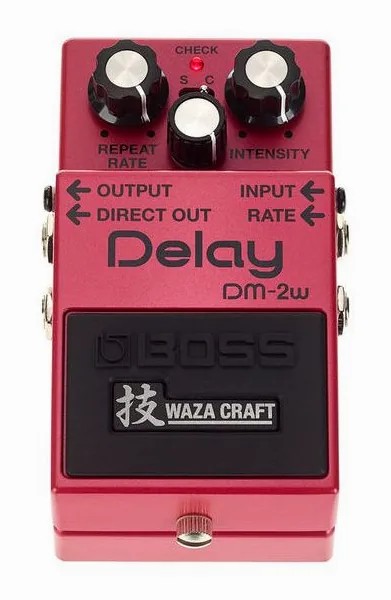 Boss DM-2W Delay, connettori sul retro dell'unita