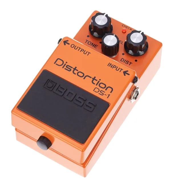 Boss DS-1 Distortion, led e interruttore a pedale