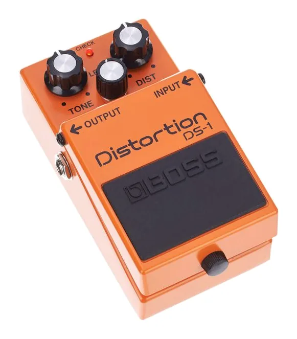 Boss DS-1 Distortion, connettori sul retro dell'unita