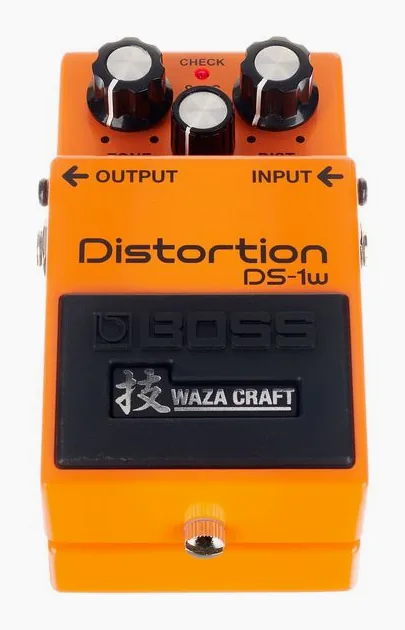 Boss DS-1w Distortion, led e interruttore a pedale