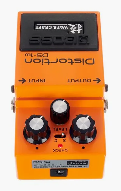 Boss DS-1w Distortion, led e interruttore a pedale