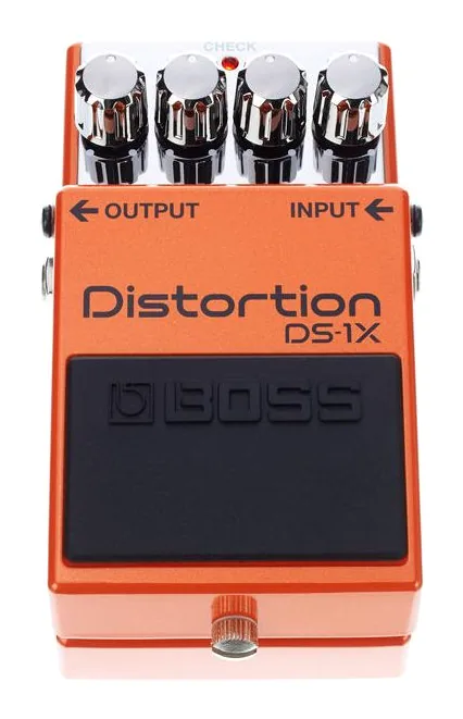 Boss DS-1X Distortion, led e interruttore a pedale