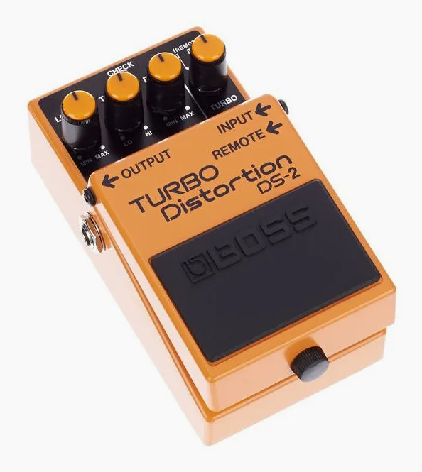 Boss DS-2 Distortion, led e interruttore a pedale