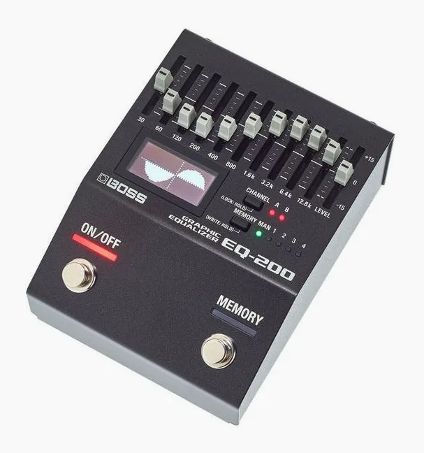Boss EQ-200 Graphic Eq, grafica del pannello superiore