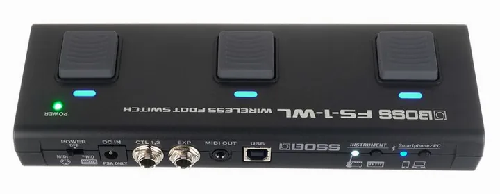 Boss FS-1-WL Wireless 3-way Footsw., manopole viste dall'alto