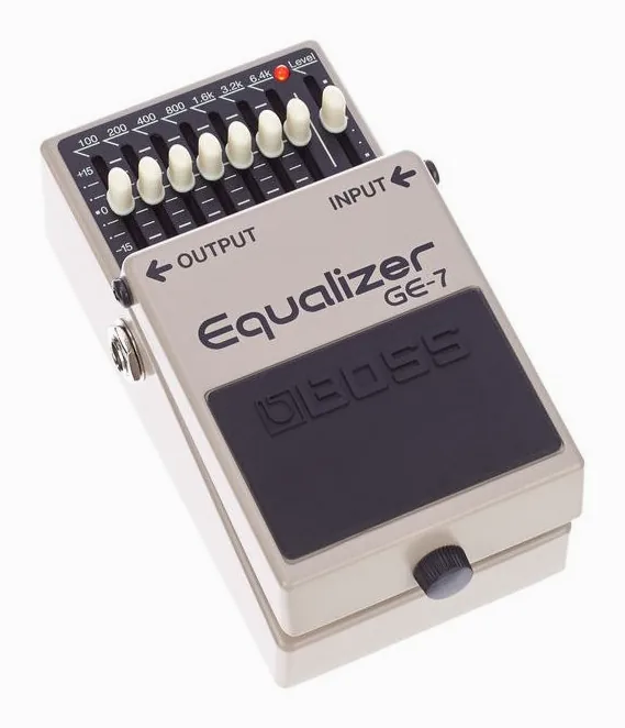 Boss GE-7 Equalizer, led e interruttore a pedale