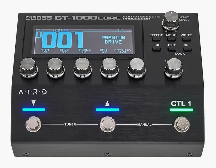 Boss GT-1000CORE, manopole e selettore dei canali