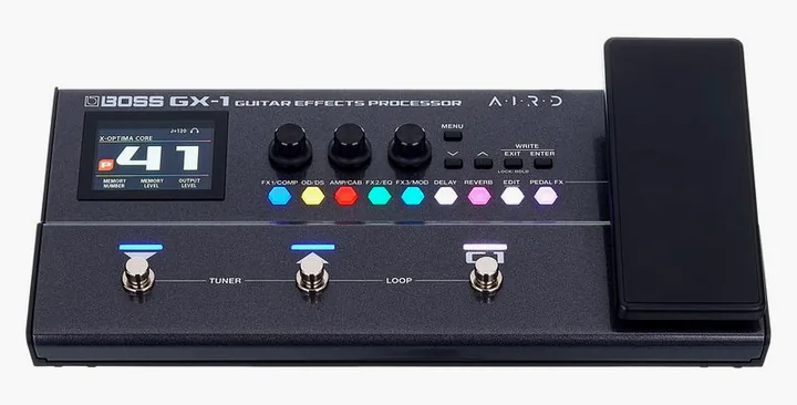 Boss GX-1 Guitar Effects Processor, ingressi e uscite laterali