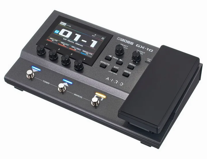 Boss GX-10 in primo piano frontale