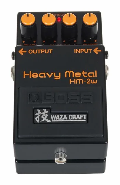 Boss HM-2w Heavy Metal Distortion, manopole viste dall'alto