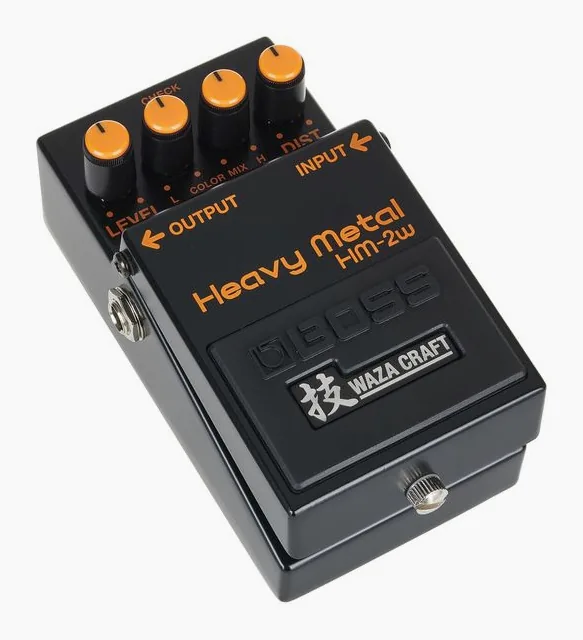 Boss HM-2w Heavy Metal Distortion, connettori sul retro dell'unita