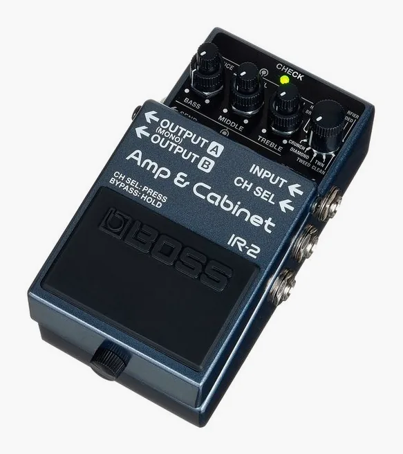 Boss IR-2 Amp & Cabinet, grafica del pannello superiore