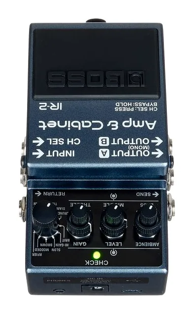 Boss IR-2 Amp & Cabinet, led e interruttore a pedale