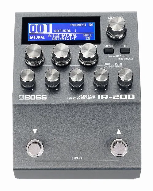 Boss IR-200 Amp & IR Cabinet, connettori sul retro dell'unita