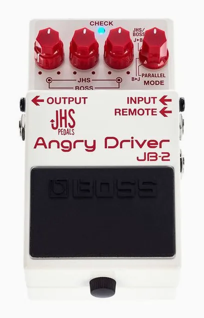 Boss JB-2 Overdrive/Distortion, connettori sul retro dell'unita