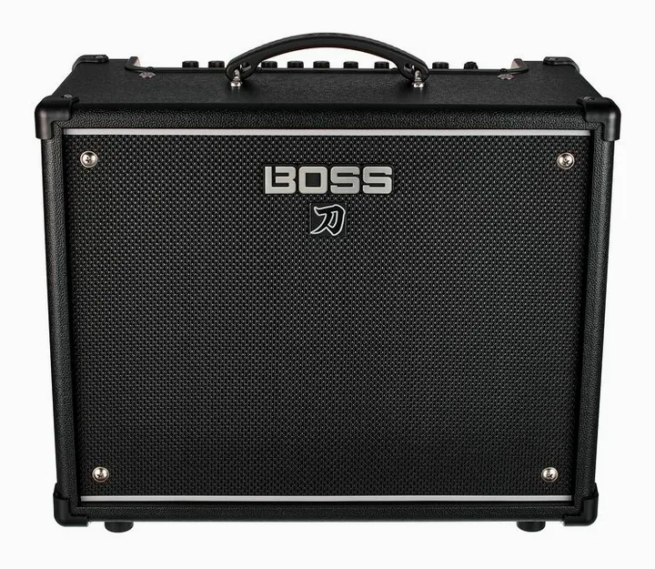 Boss Katana 50 Gen 3, logo e finiture del pannello frontale