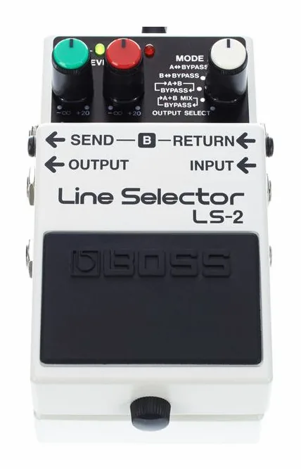Boss LS-2, manopole viste dall'alto