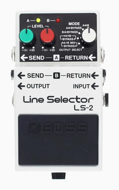 Boss LS-2, footswitch in primo piano