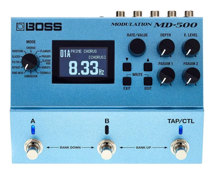 Boss MD-500 Modulation, ingressi e uscite laterali
