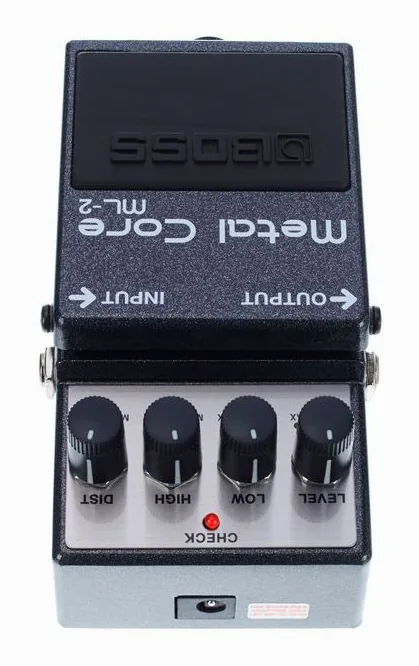 Boss ML-2, manopole viste dall'alto