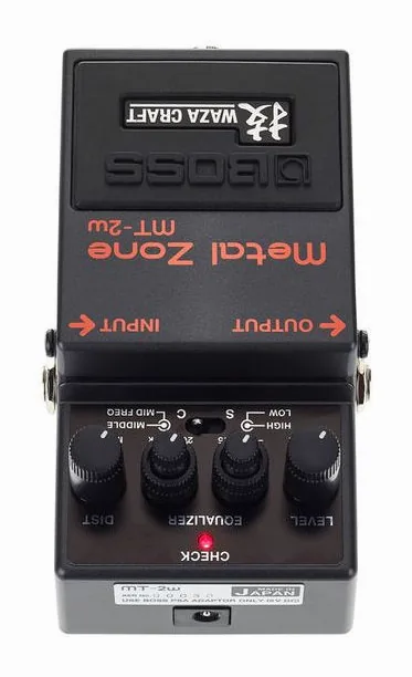 Boss MT-2W Metal Zone, grafica del pannello superiore