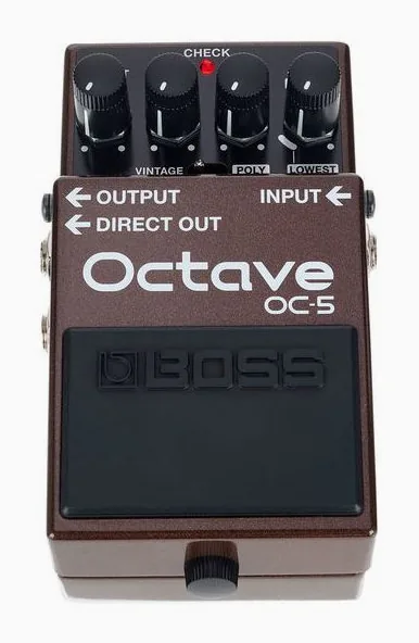 Boss OC-5, grafica del pannello superiore