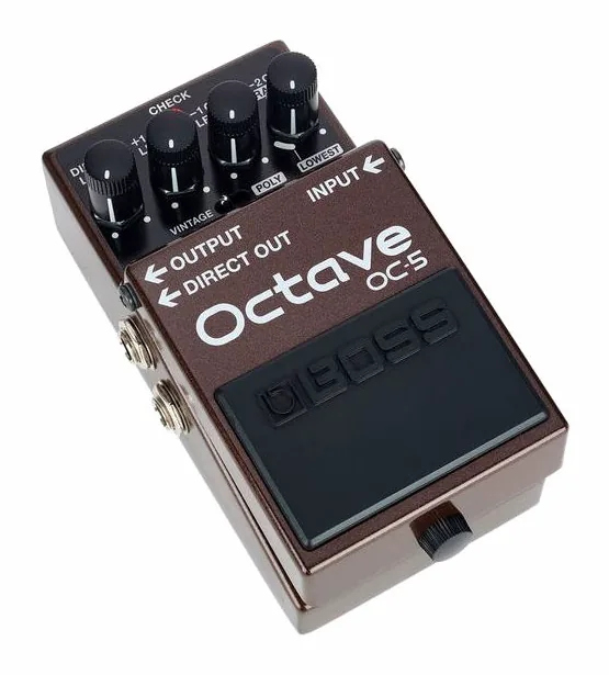 Boss OC-5, connettori sul retro dell'unita
