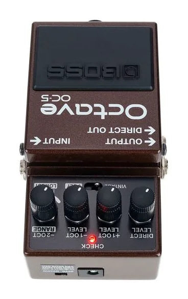 Boss OC-5, grafica del pannello superiore