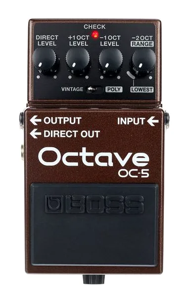 Boss OC-5, led e interruttore a pedale