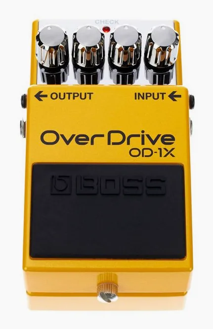 Boss OD-1X Overdrive, ingressi e uscite laterali
