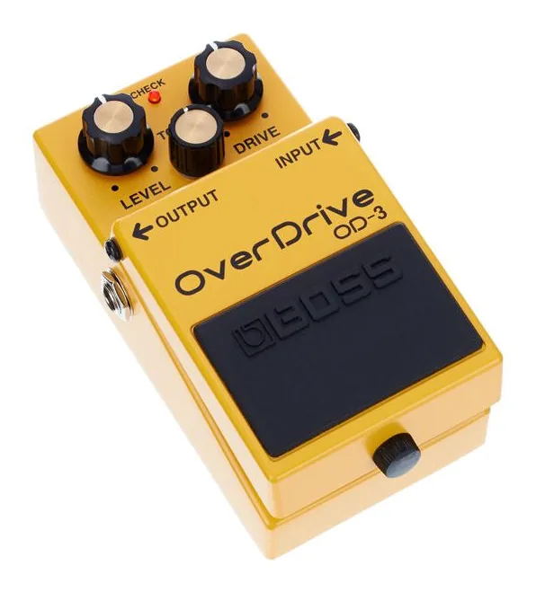 Boss OD-3 Overdrive, ingressi e uscite laterali