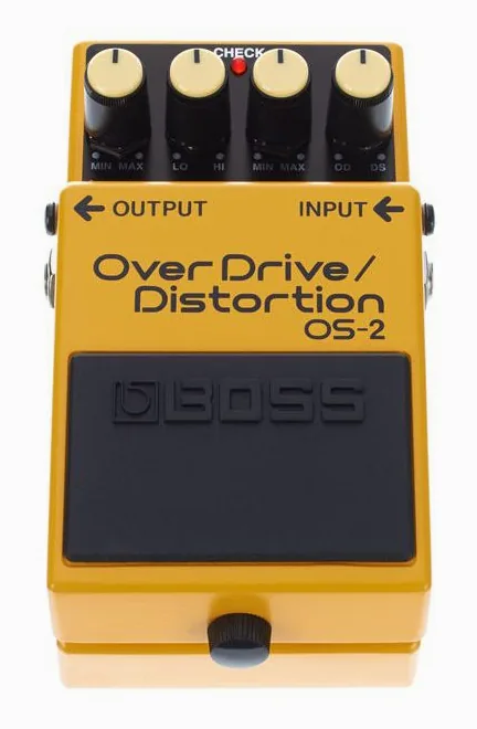 Boss OS-2, led e interruttore a pedale