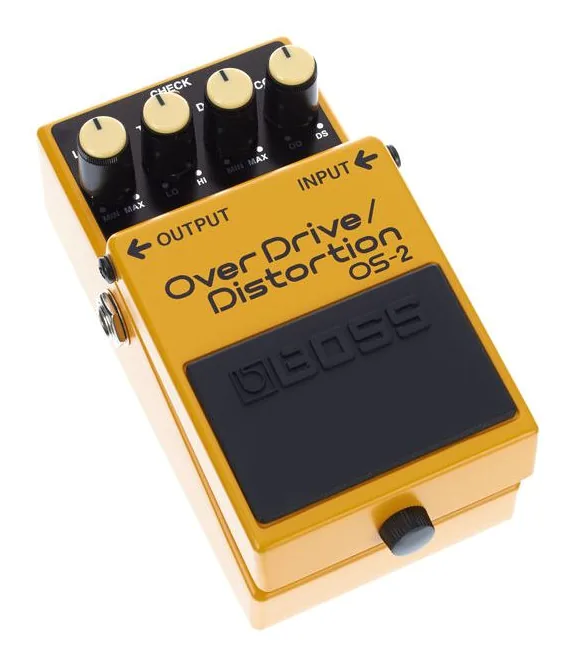 Boss OS-2, footswitch in primo piano