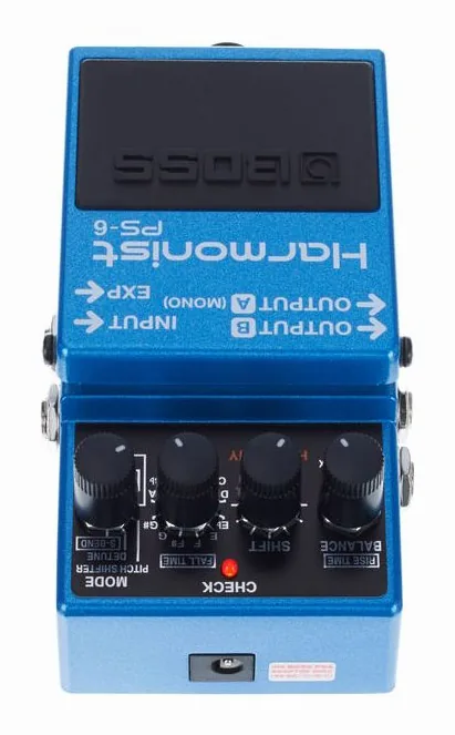 Boss PS-6 Harmonist, led e interruttore a pedale