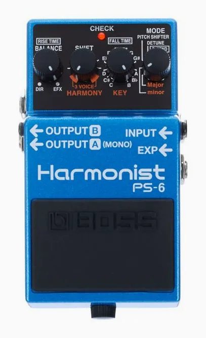 Boss PS-6 Harmonist, connettori sul retro dell'unita