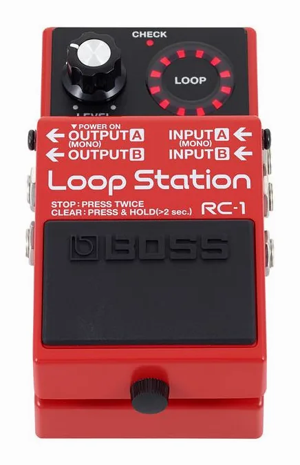 Boss RC-1, grafica del pannello superiore