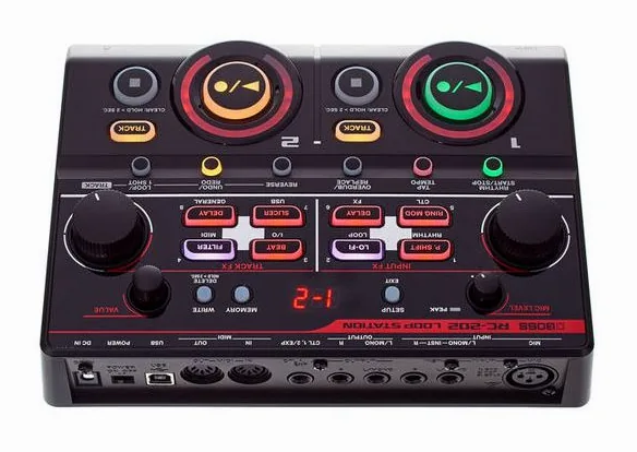 Boss RC-202, led e interruttore a pedale