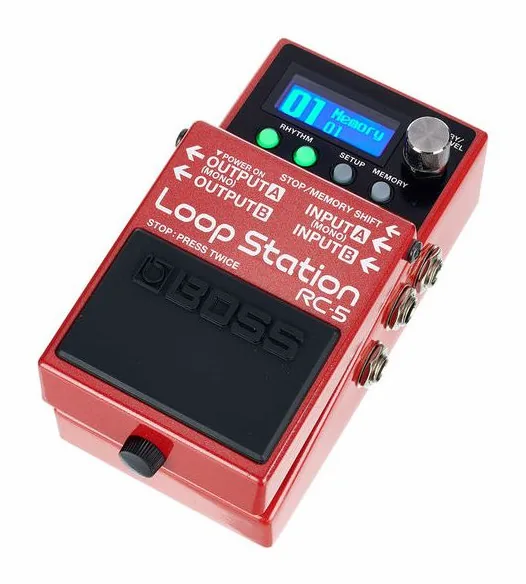Boss RC-5 Loop Station fotografato frontalmente