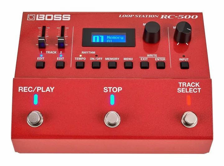 Boss RC-500 Loop Station, grafica del pannello superiore