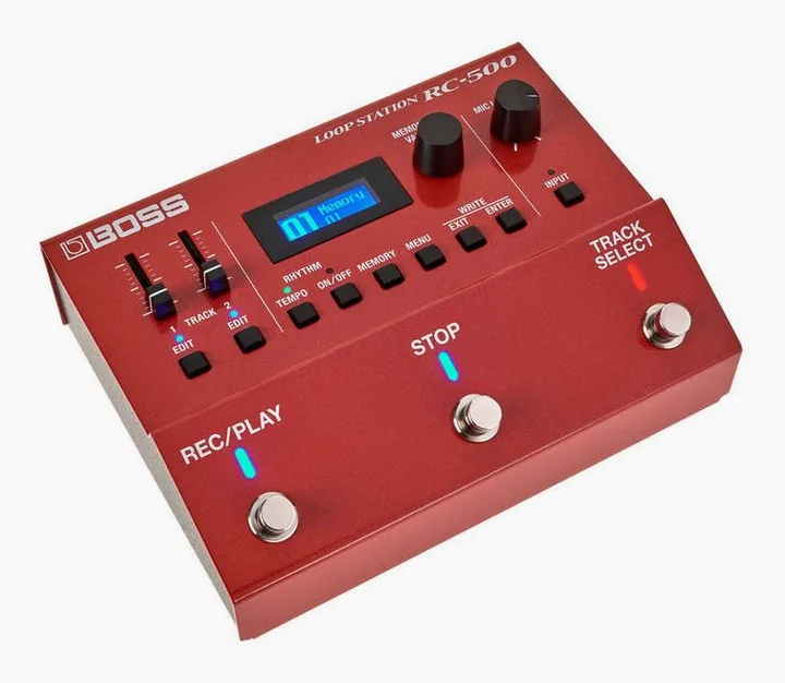 Boss RC-500 Loop Station, led e interruttore a pedale