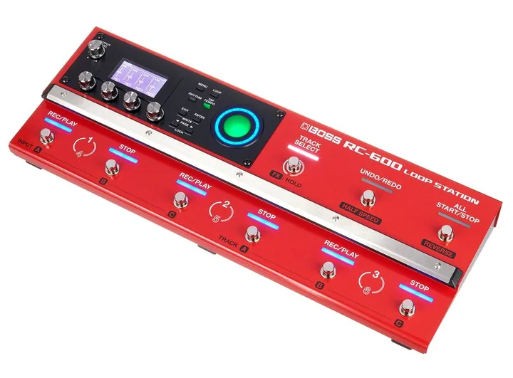 Boss RC-600 Loop Station in primo piano frontale