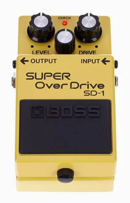 Boss SD-1 Overdrive, ingressi e uscite laterali