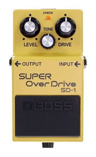 Boss SD-1 Overdrive, ingressi e uscite laterali