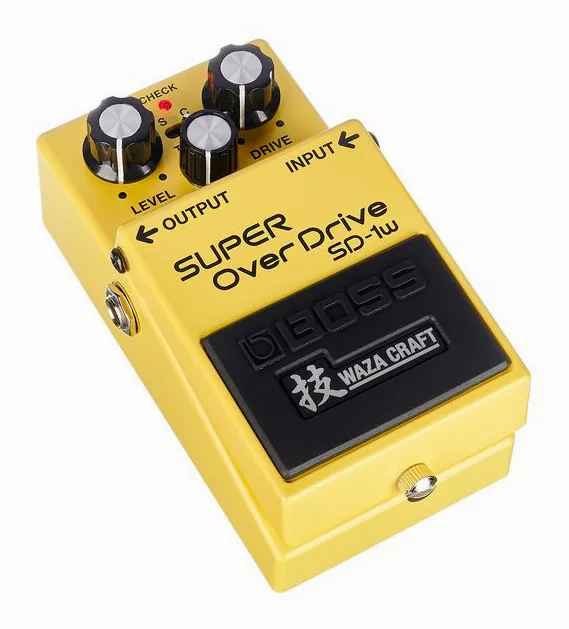 Boss SD-1W Super Overdrive, connettori sul retro dell'unita